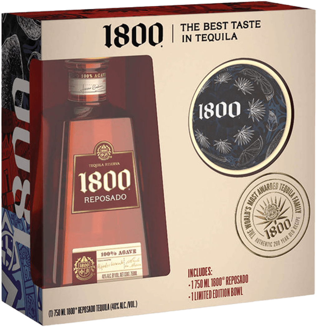 Casa Cuervo 1800 Tequila Reposado with Serving Bowl