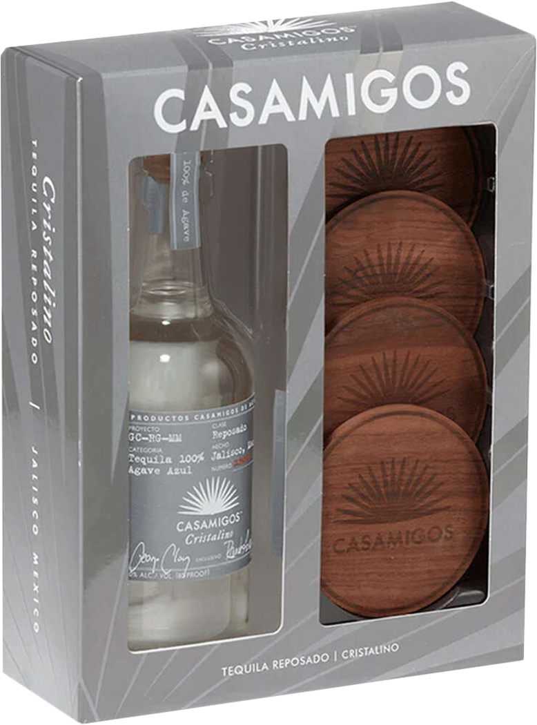 Casamigos Tequila Cristalino Reposado with Coasters