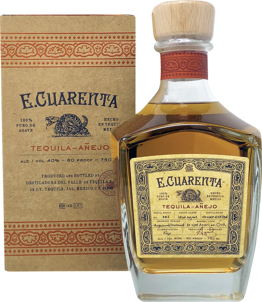 E. Cuarenta Tequila Anejo