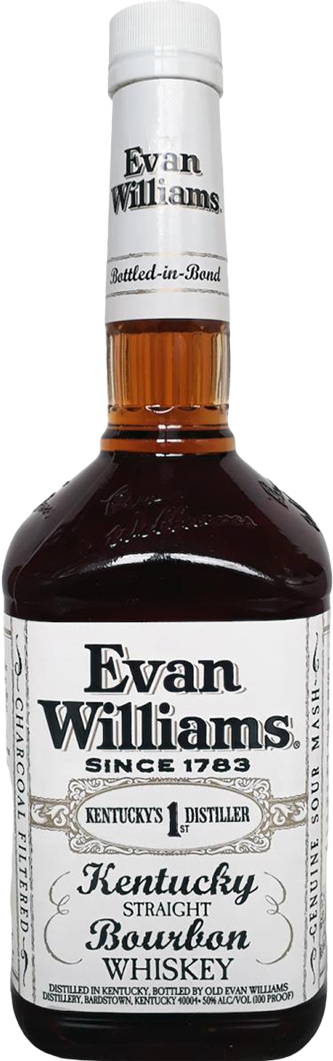 Evan Williams White Label Bottled in Bond Kentucky Straight Bourbon Whiskey (375mL)