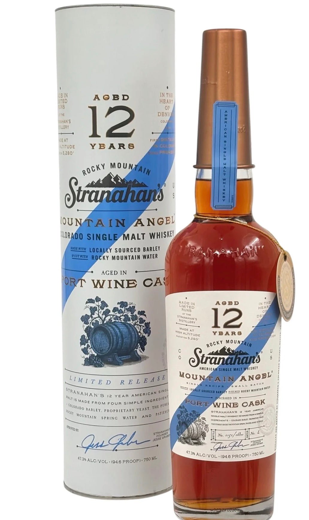 Stranahan's Mountain Angel 12 Year Old American Single Malt Whiskey 750ml
