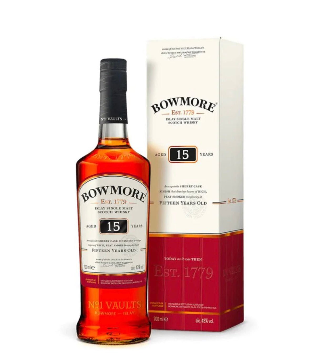 Bowmore 15 Year Old Sherry Cask Islay Single Malt Scotch Whisky 700ml