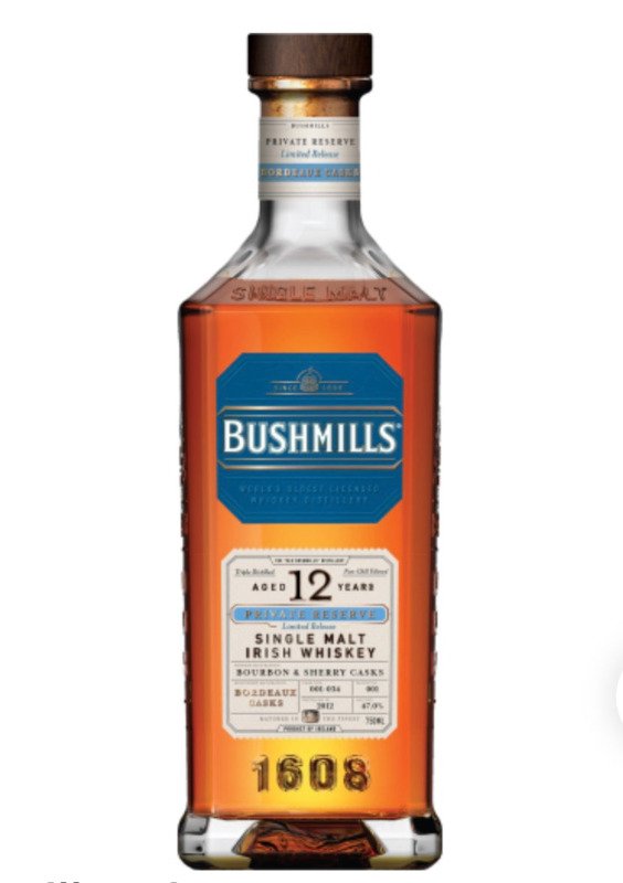 Bushmills Private Reserve 12 Year Old: Bordeaux Casks Irish Whiskey