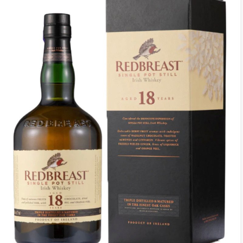 Redbreast 18 Year Old Irish Whiskey