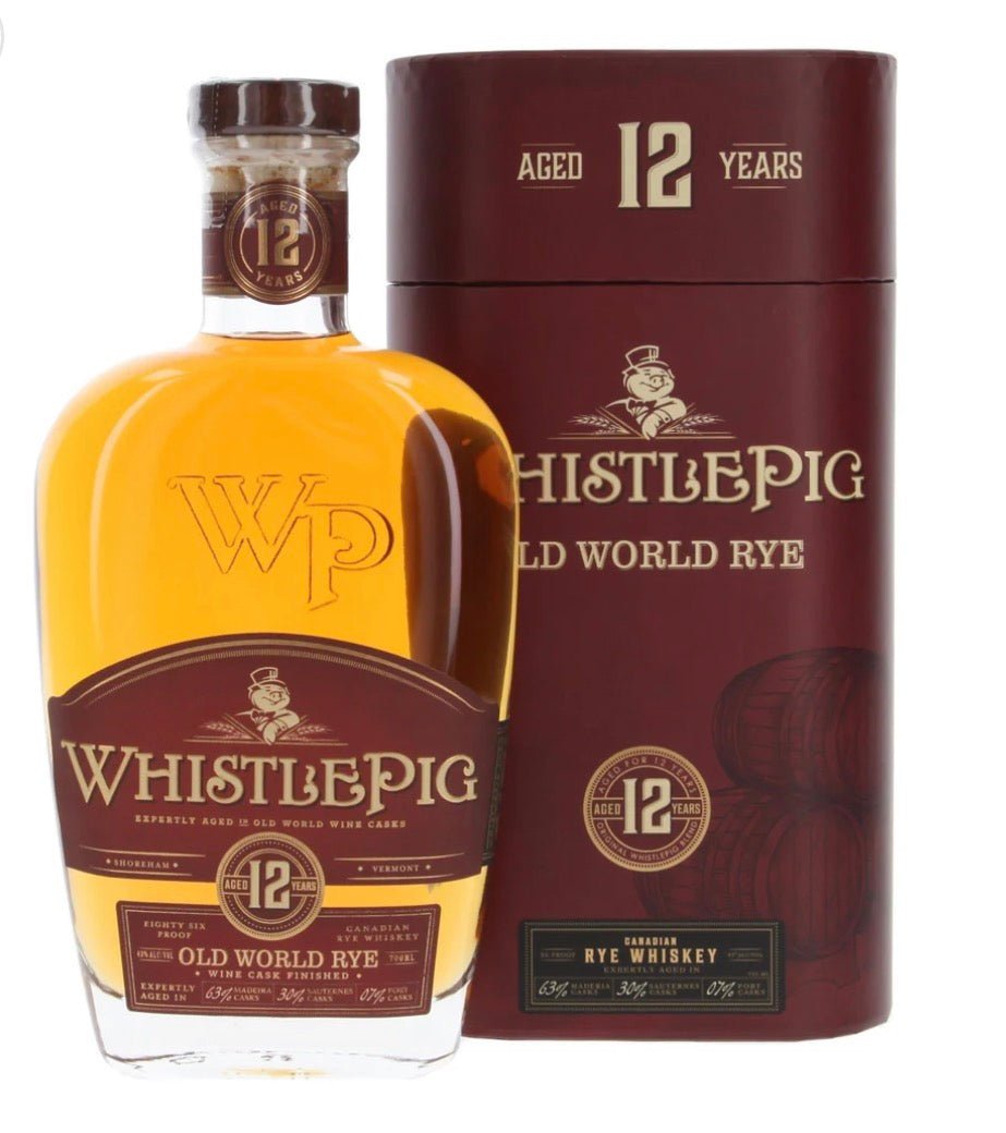 WhistlePig Old World 12 Year Old Cask Finish Rye Whiskey Gift Edition