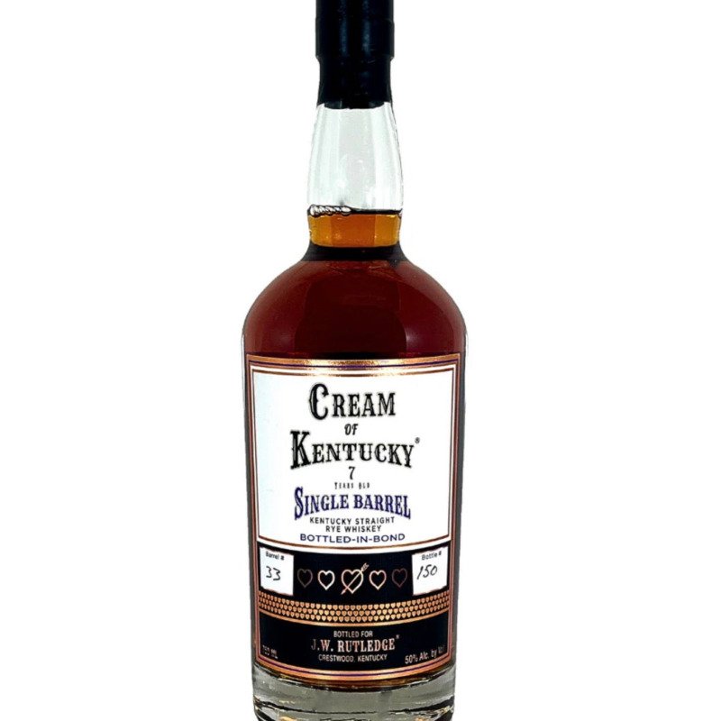 CREAM OF KENTUCKY 7 YEAR SINGLE BARREL BOTTLED IN BOND STRAIGHT RYE