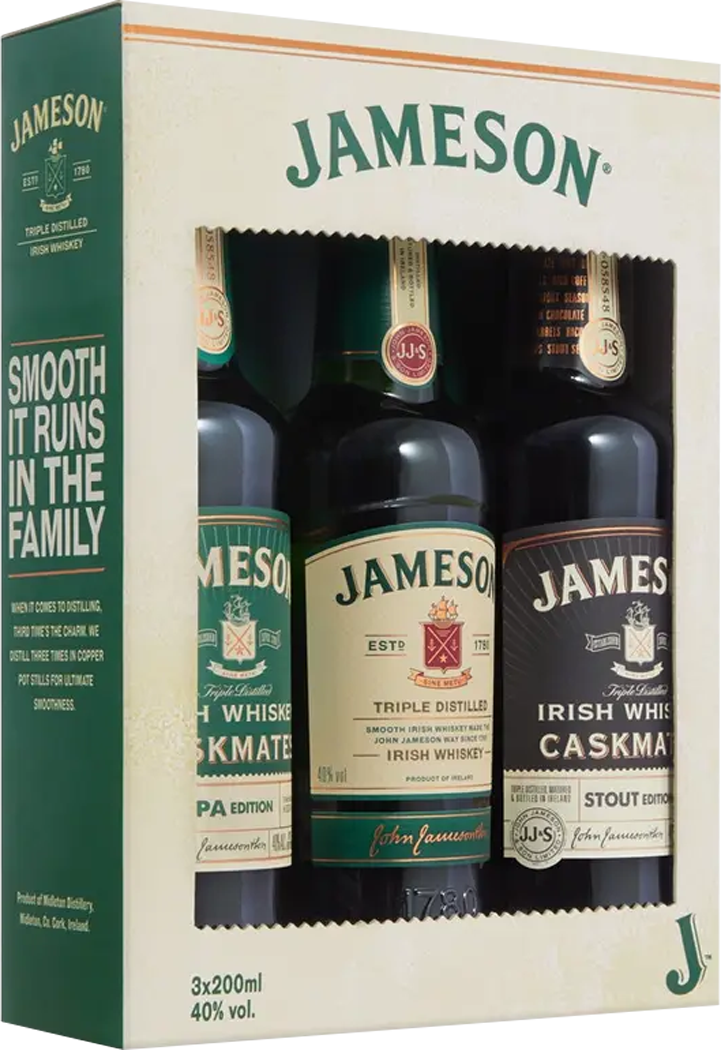 Jameson Trilogy Collection Irish Blended Whiskey (200mL)