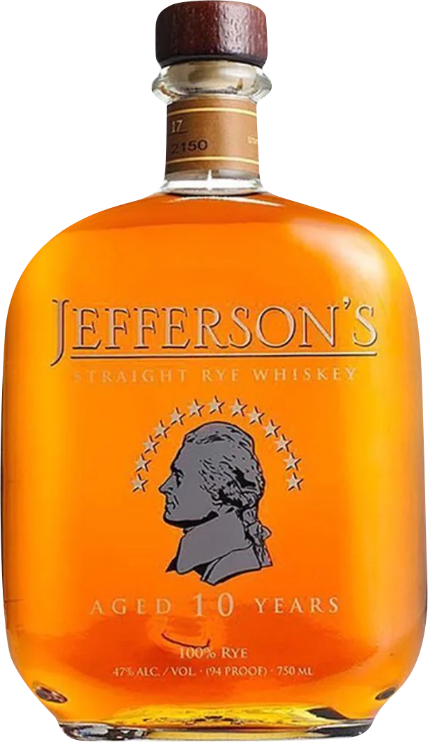 Jefferson's 10 Year Old Straight Rye Whiskey