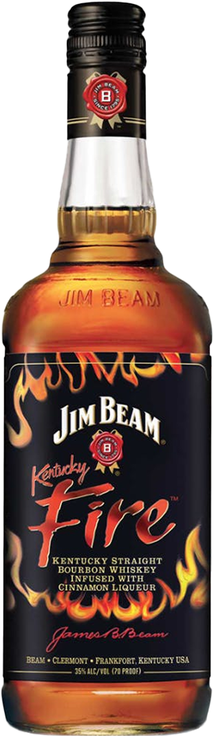 Jim Beam Kentucky Fire Infused With Cinnamon Straight Bourbon Whiskey (375mL)