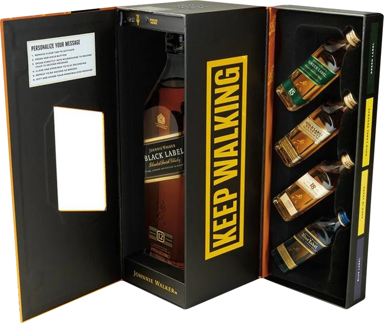 Johnnie Walker Moments To Share Voice Recorder Whisky Gift Set