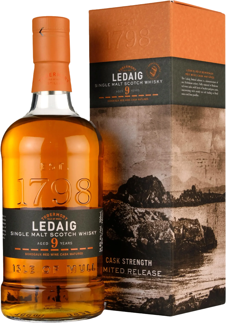 Ledaig Bordeaux Red Wine Cask 9 Year Old Single Malt Scotch Whisky (700mL)