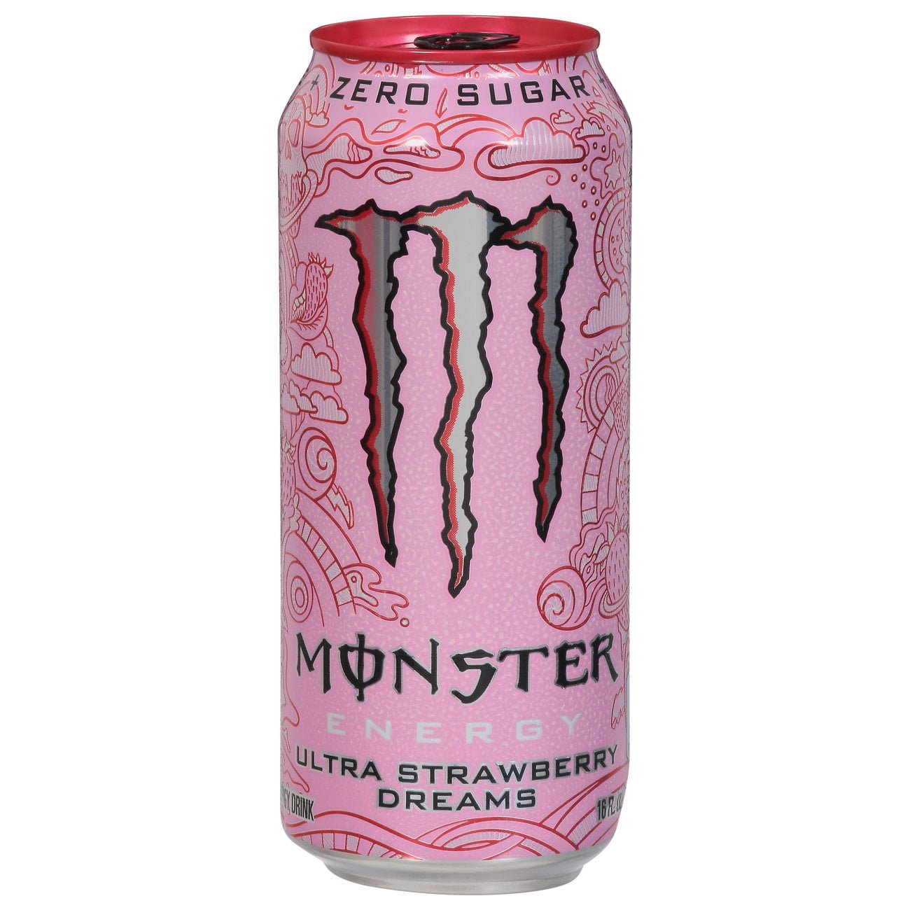 Monster Energy Zero Sugar - Ultra Strawberry Dreams Flavor