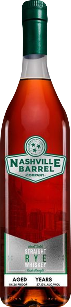 Nashville Barrel Co. Single Barrel Cask Strength Straight Rye Whiskey