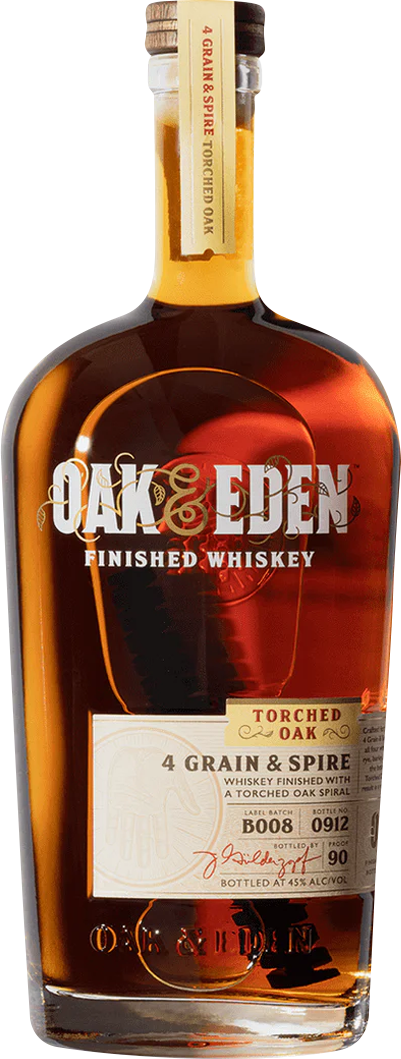Oak & Eden '4 Grain & Spire' Torched Oak Whiskey