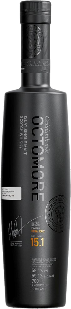 Bruichladdich Octomore 15.1 Super Heavily Peated Single Malt Scotch Whisky (700mL)