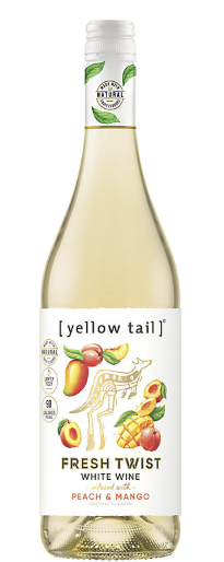 YELLOW TAIL FRESH TWIST PEACH AND MANGO 750ML