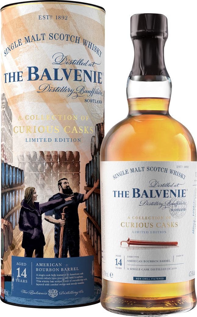 The Balvenie 'A Collection of Curious Casks' American Bourbon Barrel 14 Year Old Single Malt Scotch Whisky