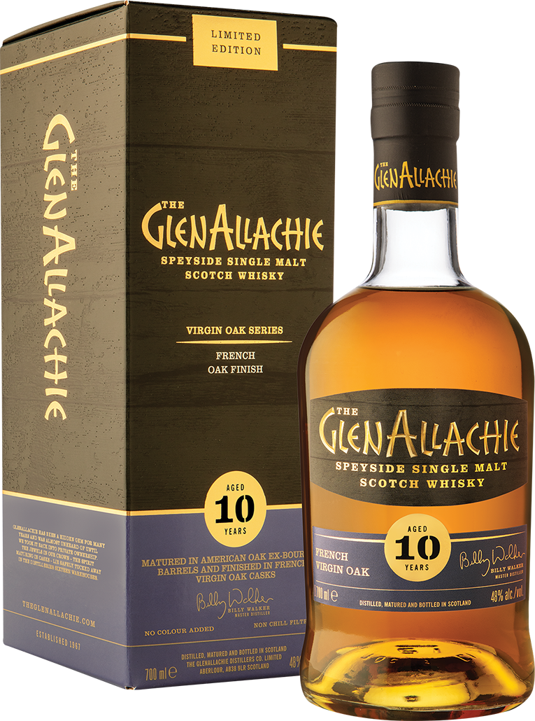 The GlenAllachie French Virgin Oak 10 Year Old Single Malt Scotch Whisky (700mL)