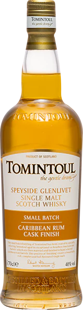 Tomintoul Small Batch Caribbean Rum Cask Finish Single Malt Scotch Whisky (700mL)