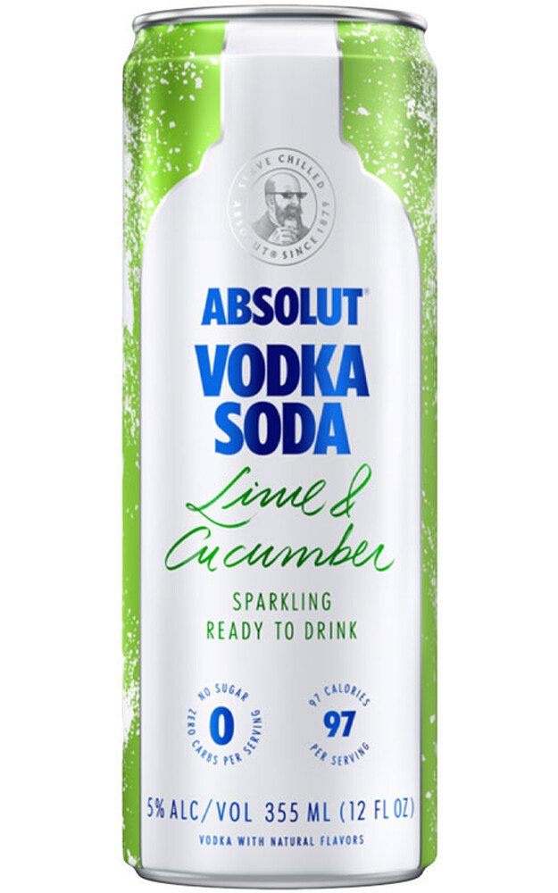 Absolut Lime & Cucumber Sparkling Cocktail 4-Pack
