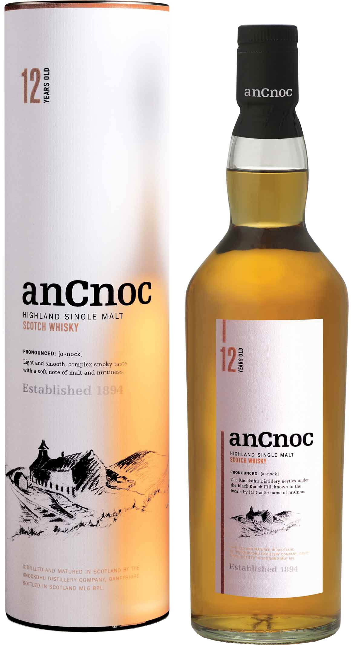 anCnoc 12 Year Old Single Malt Scotch Whisky
