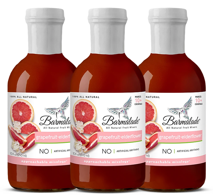 Barmalade Grapefruit-Elderflower Mixer 3-Pack