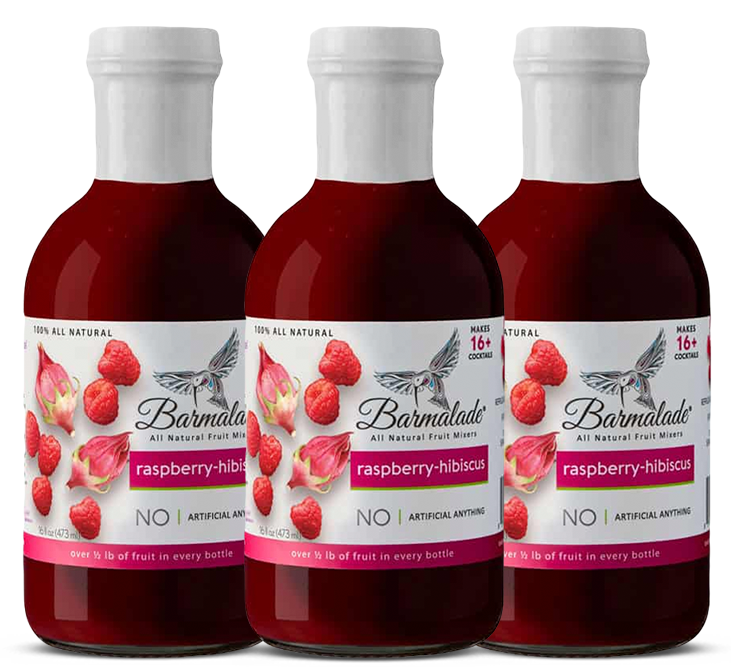 Barmalade Raspberry-Hibiscus Mixer 3-Pack