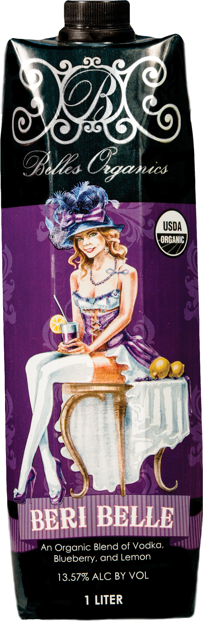 Belles Organic Ready-to-Drink Cocktails - Beri Belle (1L)