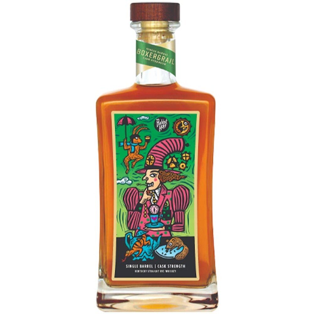 Rabbit Hole Boxergrail Single Barrel Cask Strength Rye Whiskey (Dark Green Label)