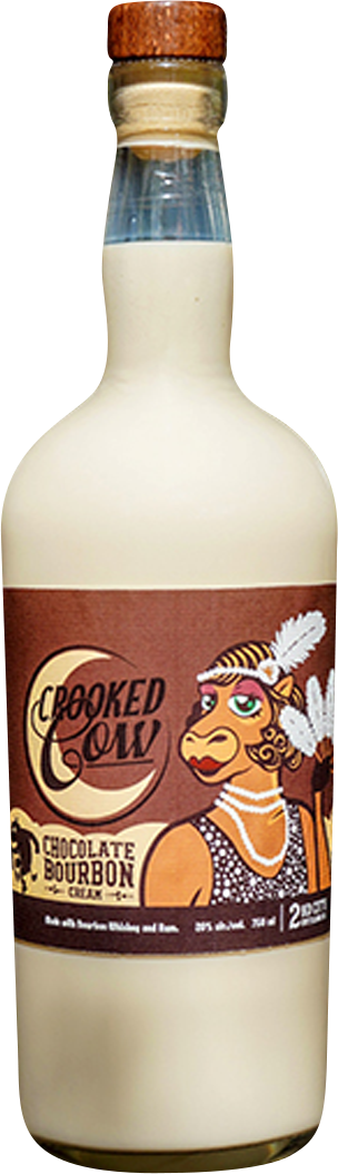 2nd City 'Crooked Cow' Chocolate Bourbon Rum Cream Liqueur
