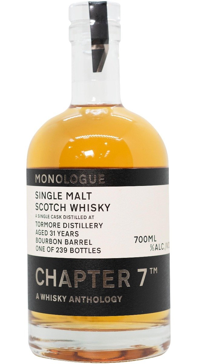 Chapter 7 Monologue 31 Year Old Tormore 1990 Scotch Whisky