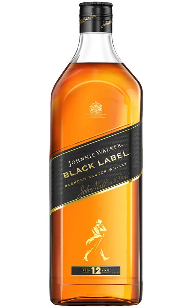 Johnnie Walker Black Label 12 Year Old Blended Scotch Whisky (1.75L)