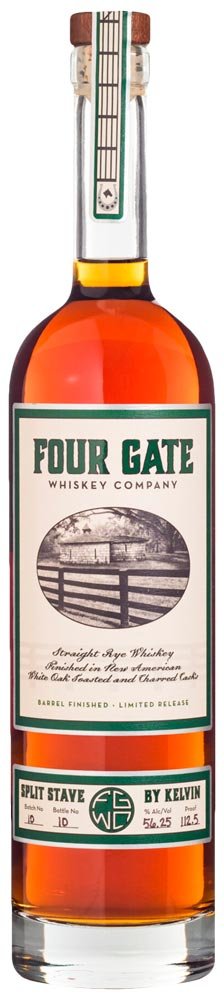 Four Gate Split Stave By Kelvin Batch 10 Rye Whiskey