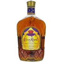 Crown Royal Canadian Fine De Luxe Whisky w/ Holiday Glasses