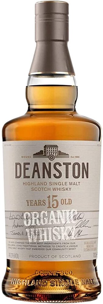 Deanston 15 Year Old Organic Highland Single Malt Scotch Whisky