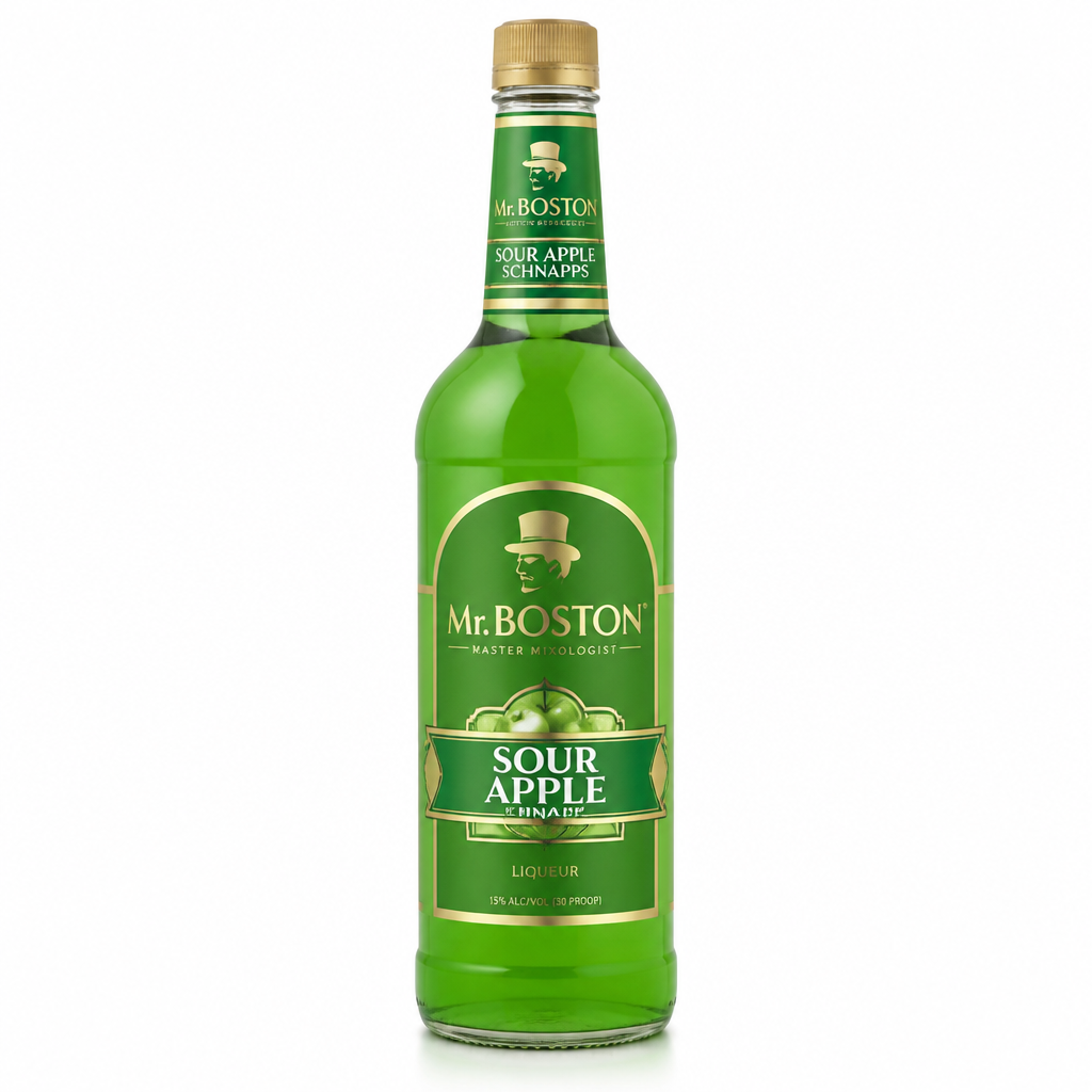 Mr. Boston Sour Apple Schnapps Liqueur