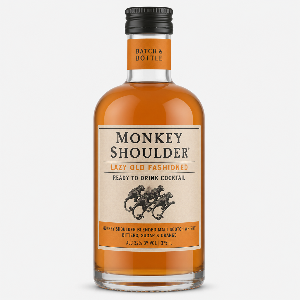 Batch & Bottle Monkey Shoulder Lazy Old Fashioned Ready To Drink Cocktail (375mL)