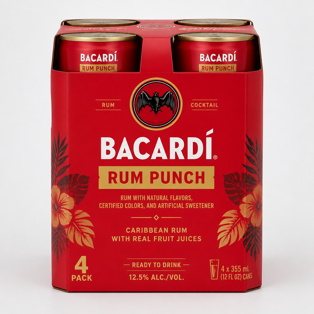 Bacardi Rum Punch 4-Pack