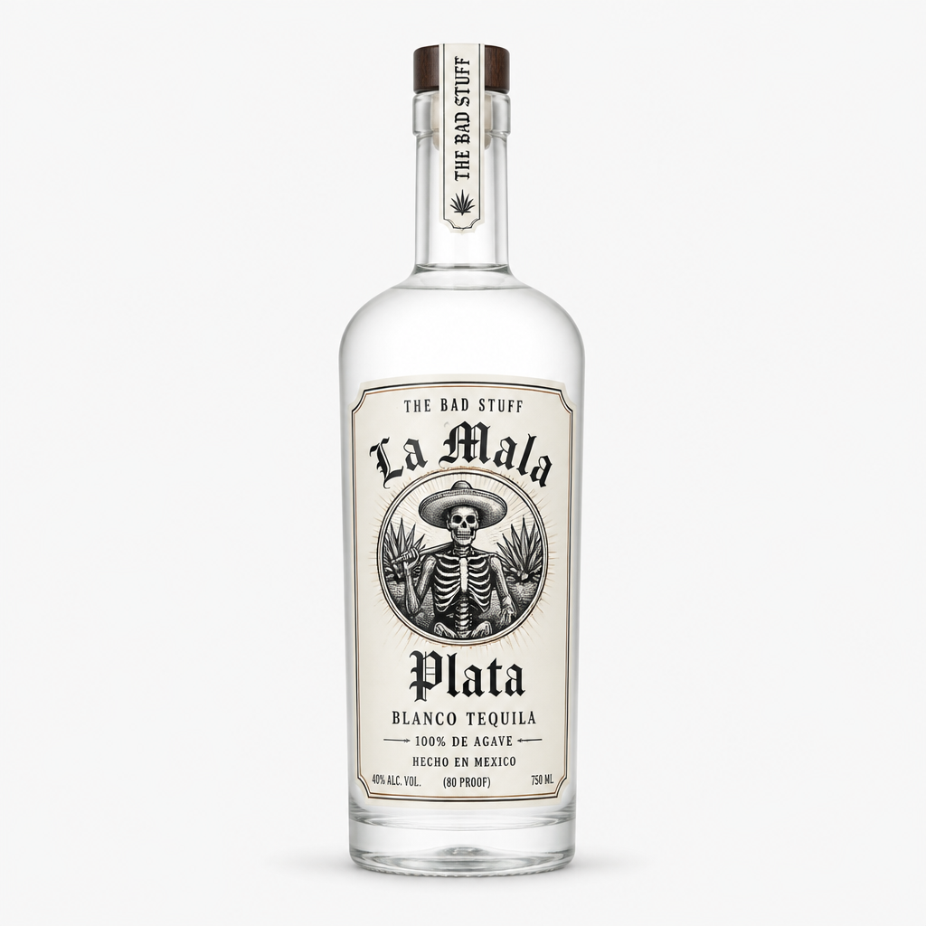 The Bad Stuff La Mala Plata Blanco Tequila