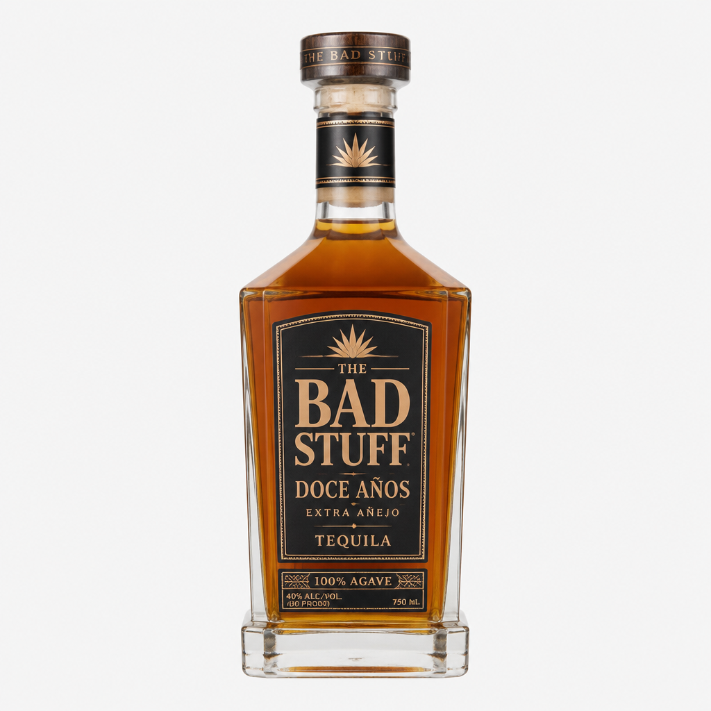 The Bad Stuff Doce Años Extra Añejo Tequila