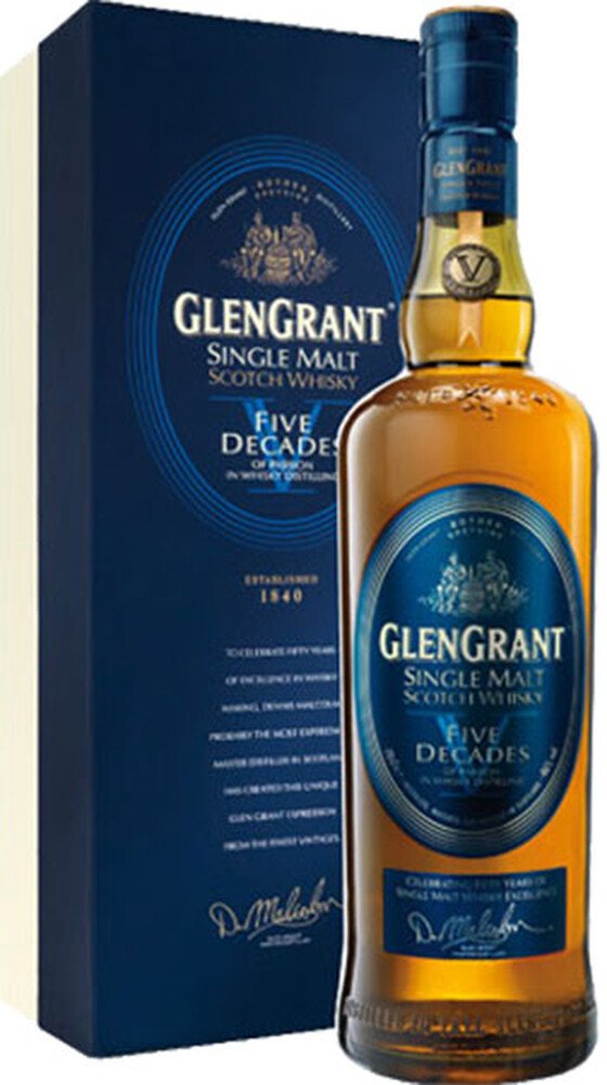 The Glen Grant Five Decades Single Malt Scotch Whisky