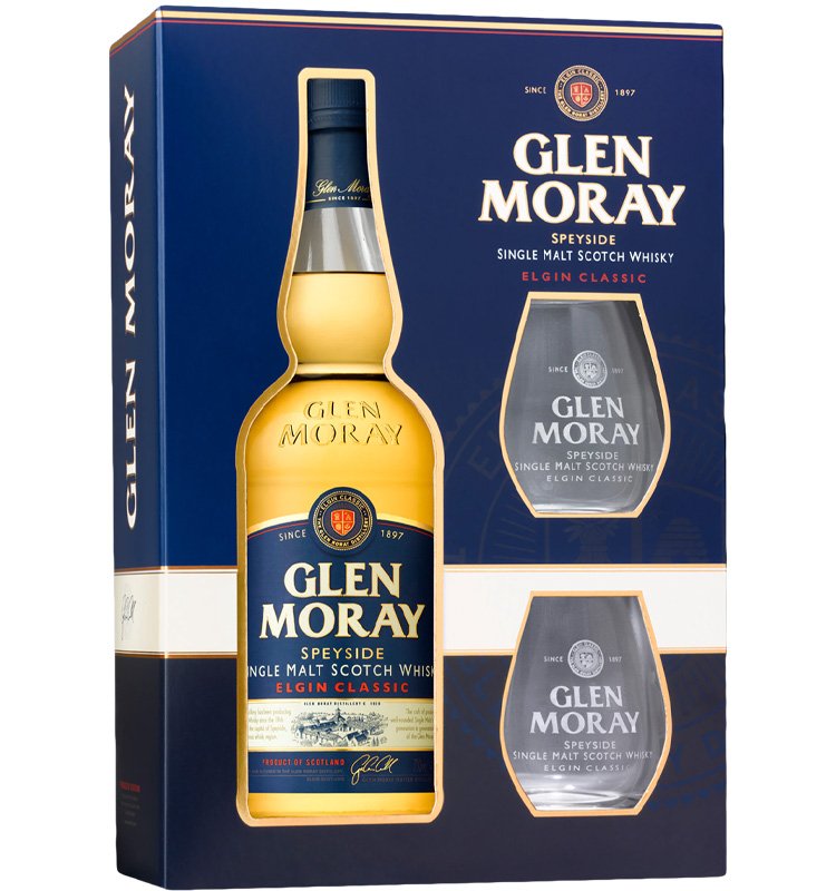 Glen Moray Single Malt Scotch Whisky Gift Pack
