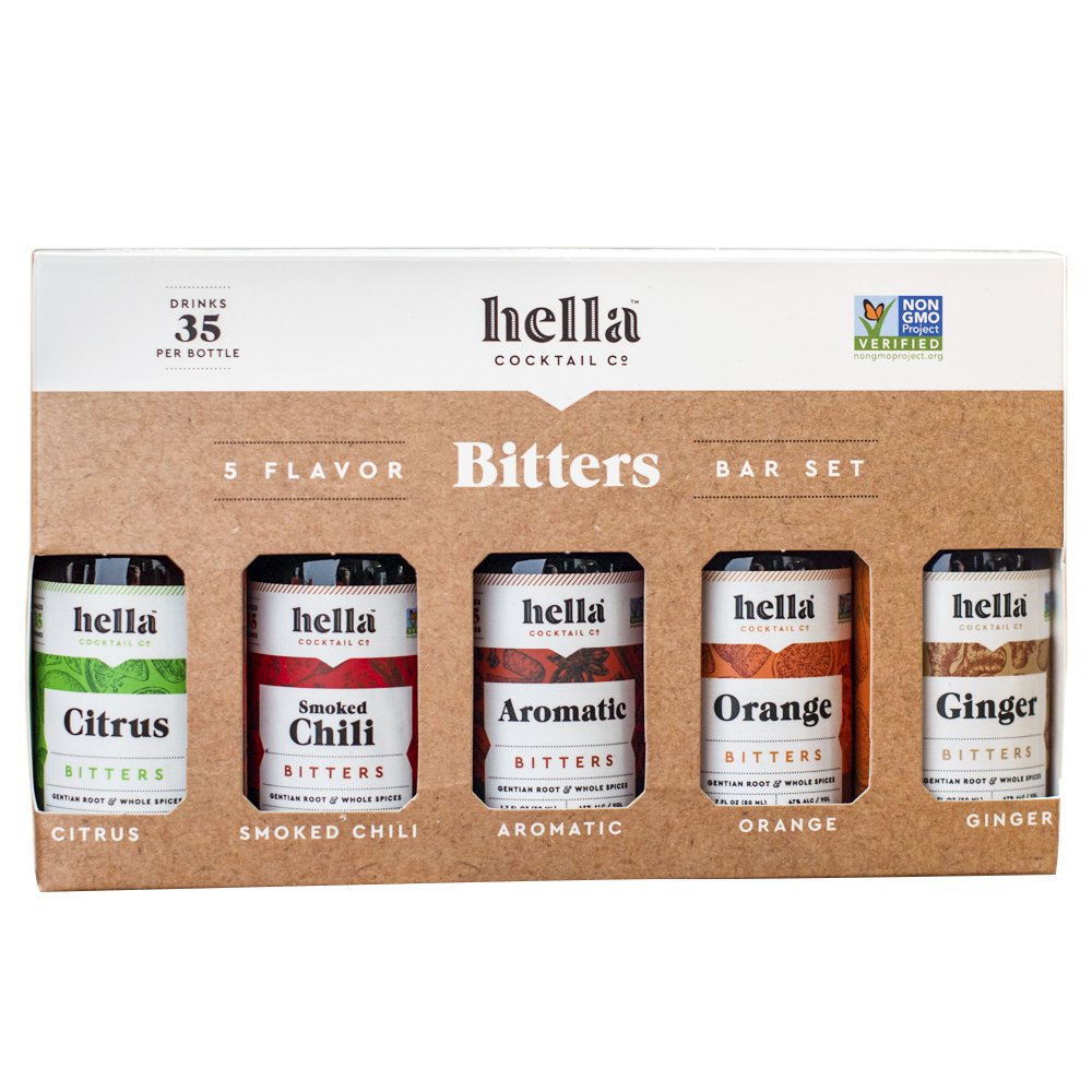 Hella 5 Flavor Bar Set Cocktail Bitters