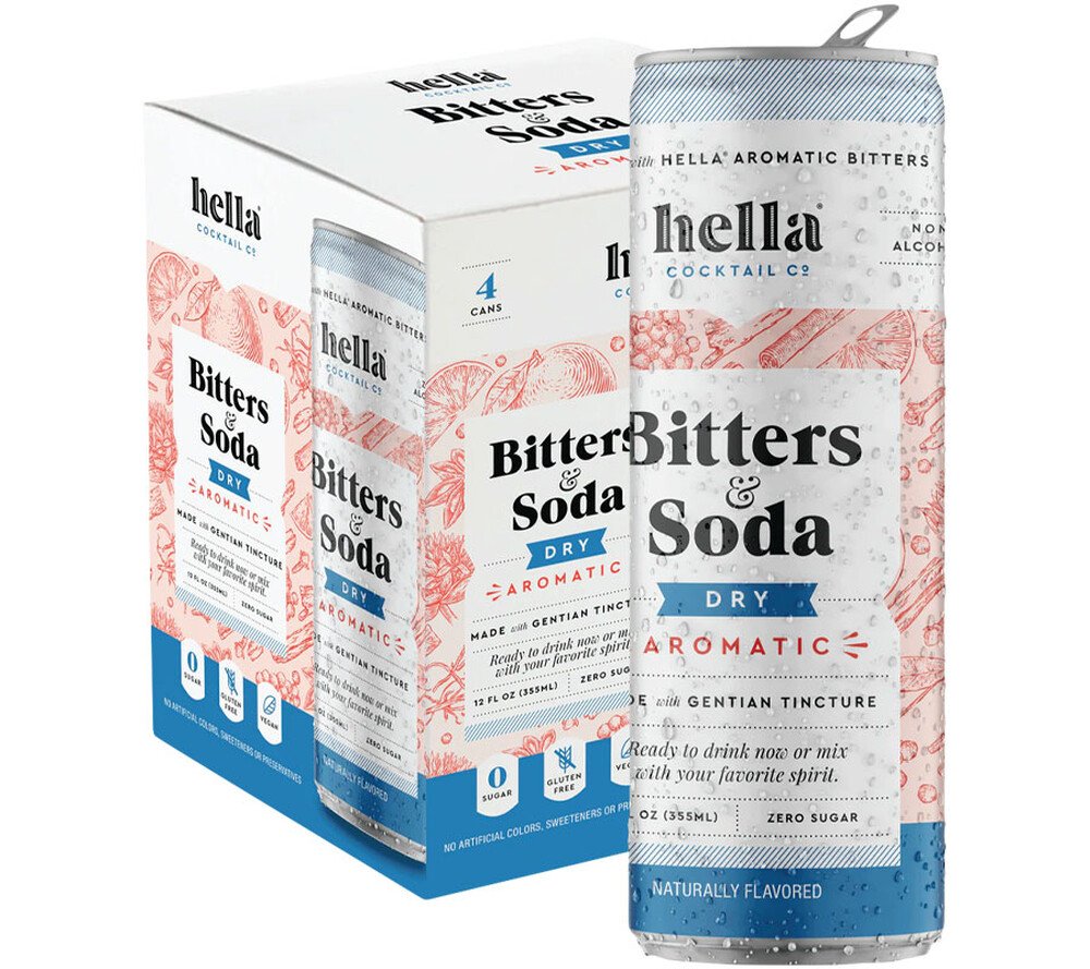 Hella Bitters & Soda Dry Aromatic (4-Pack)
