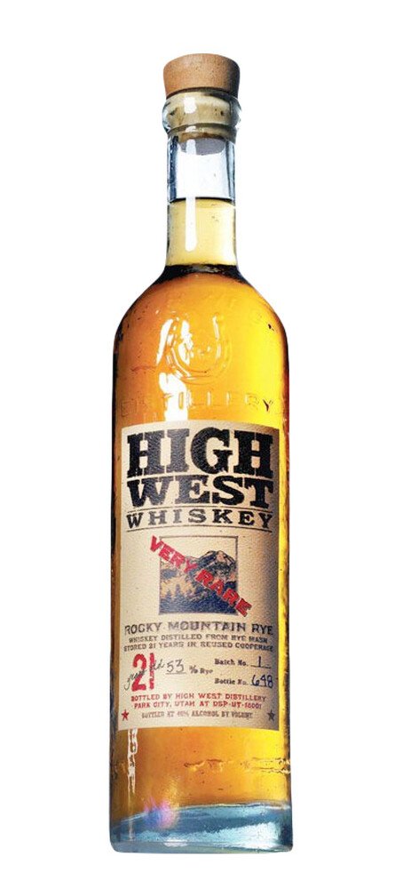 High West 21 Year Old Rocky Mountain Rye Whiskey