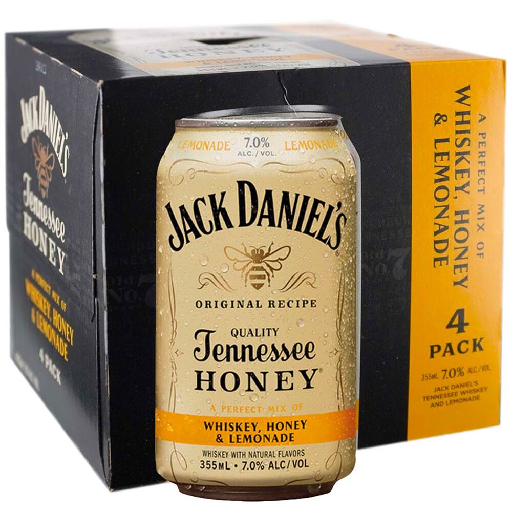 Jack Daniel's Whiskey, Honey & Lemonade 4-Pack (1.42L)