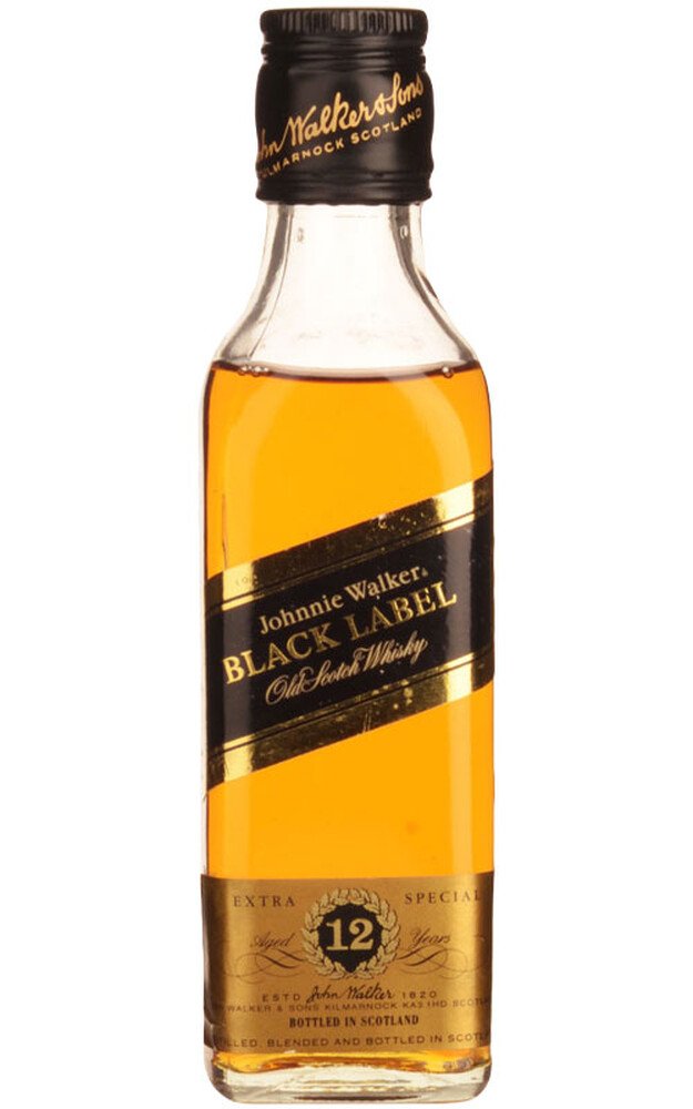 Johnnie Walker Black Label 12 Year Old Blended Scotch Whisky (200mL)
