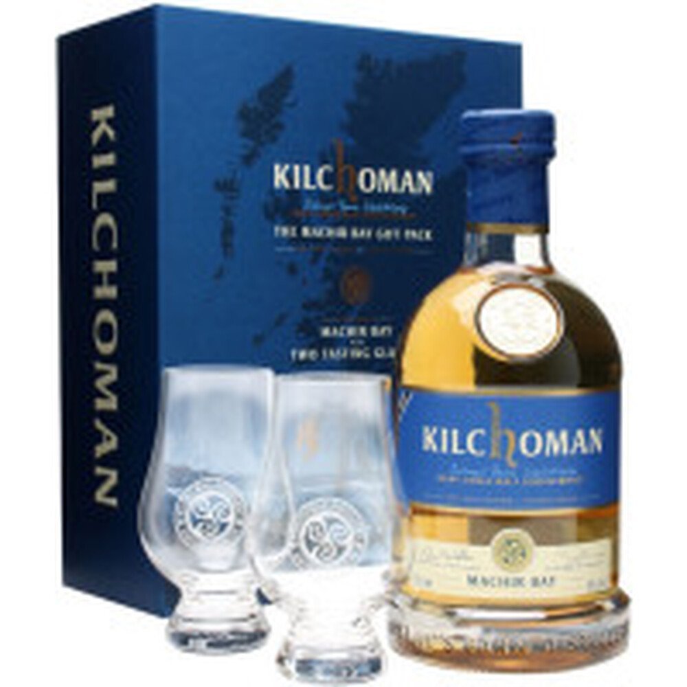 Kilchoman Machir Bay Islay Single Malt Scotch Whisky Gift Set