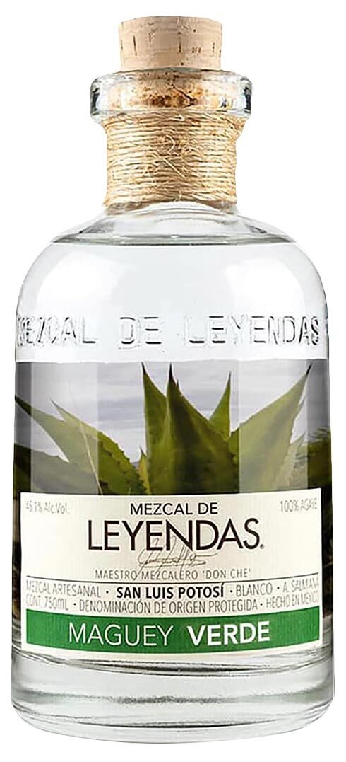 Mezcal de Leyendas Maguey Verde San Luis Potosi