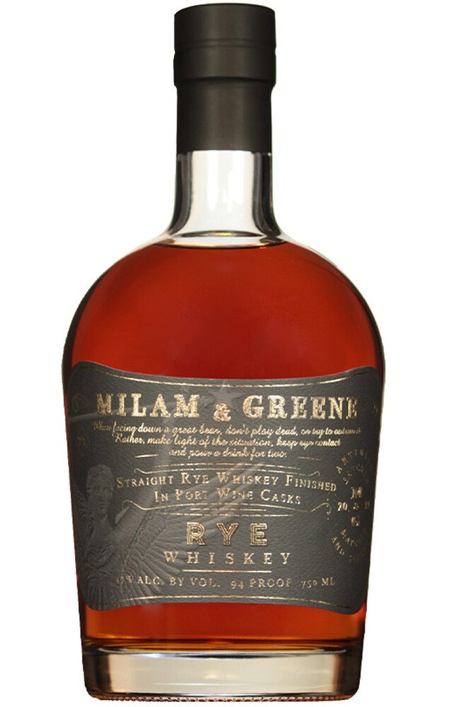 Milam & Greene Port Wine Cask Finish Straight Rye Whiskey